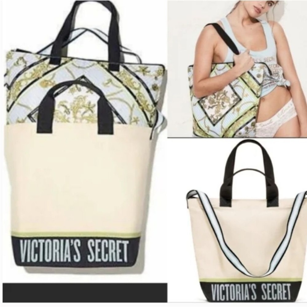 Victoria's Secret 2 In 1 Carry All Tote Insulated Bag